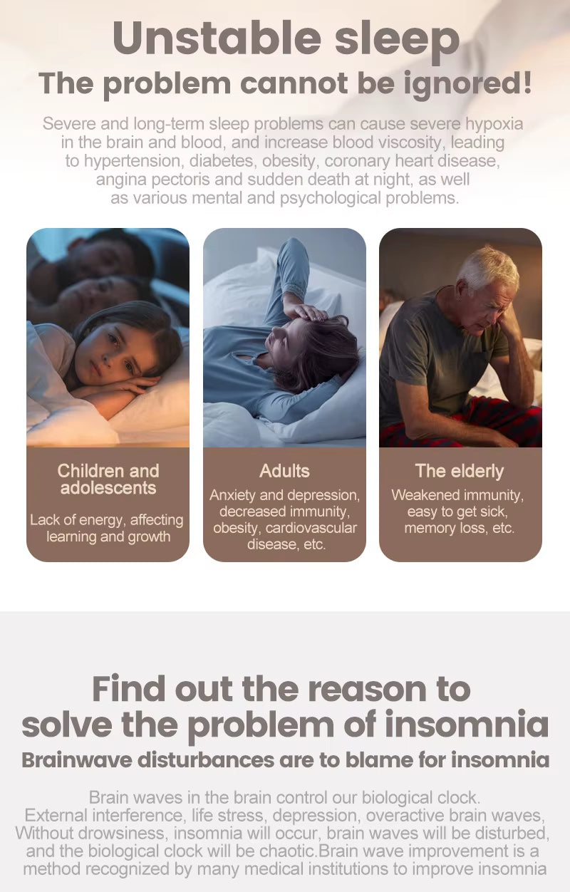 The Sleep Reset relaxation device size and fit
